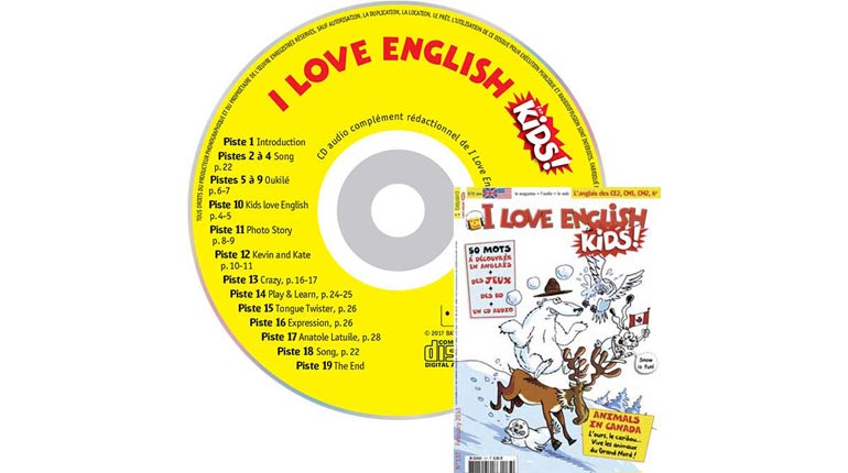 couverture I Love English for Kids n°137, février 2013, avec CD audio