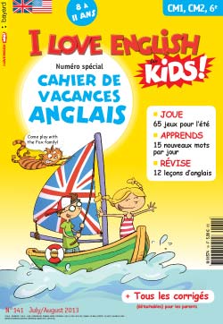 couverture I Love English for Kids n 141 - juillet-août 2013