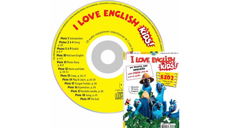 couverture I Love English for Kids n°149, avril 2014, avec CD audio
