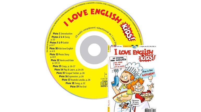 couverture I Love English for Kids n°150, mai 2014, avec CD audio