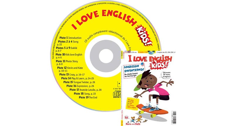 couverture I Love English for Kids n°154, octobre 2014, avec CD audio