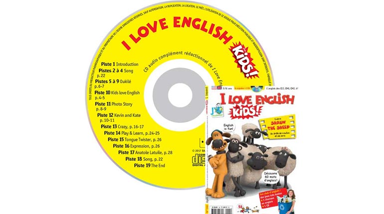 couverture I Love English for Kids n°160, avril 2015, avec CD audio