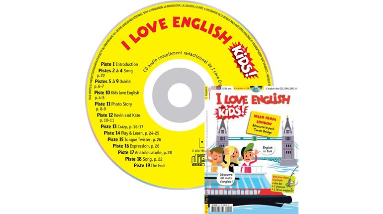 couverture I Love English for Kids n°161, mai 2015, avec CD audio