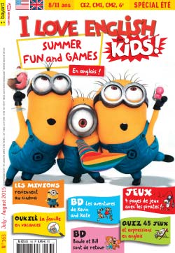 couverture I Love English for Kids n 163 - juillet-août 2015