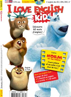 couverture I Love English for Kids n 179 - janvier 2017