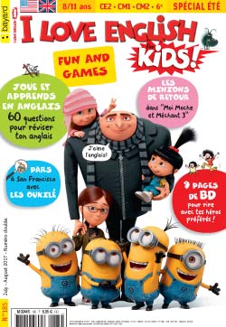 couverture I Love English for Kids n 185 - juillet-août 2017