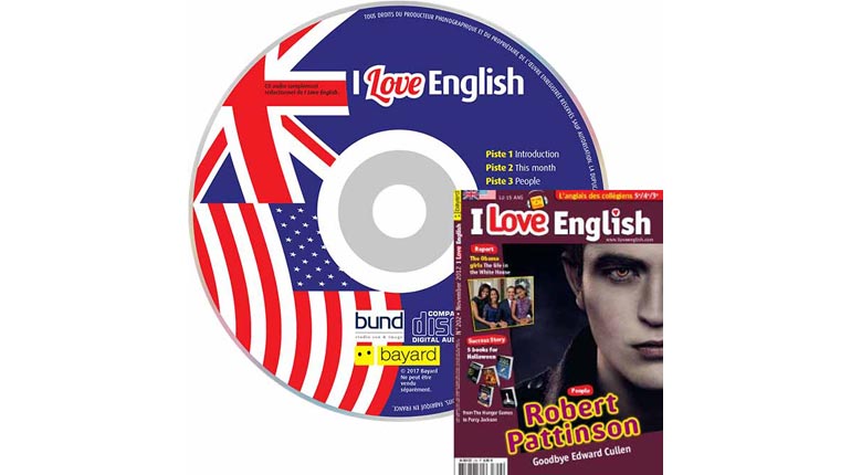 couverture I Love English n°202, novembre 2012, avec CD audio