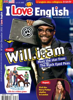 couverture I Love English n203 - décembre 2012