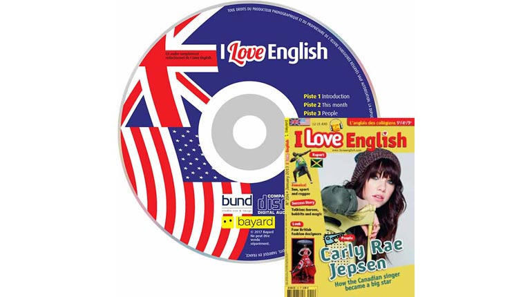 couverture I Love English n°204, janvier 2013, avec CD audio