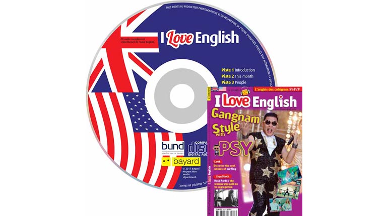 couverture I Love English n°205, février 2013, avec CD audio