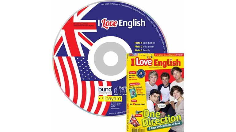 couverture I Love English n°206, mars 2013, avec CD audio