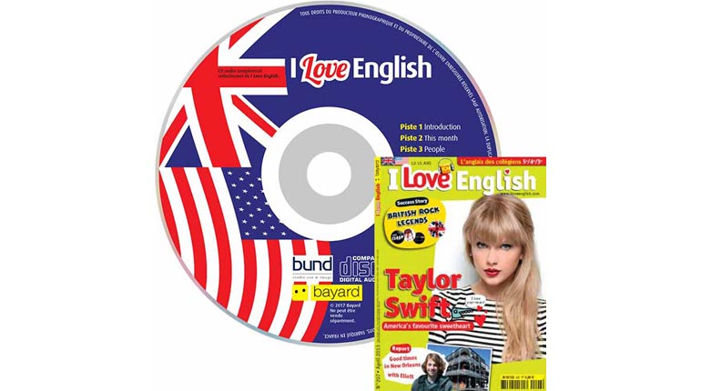 couverture I Love English n°207, avril 2013, avec CD audio