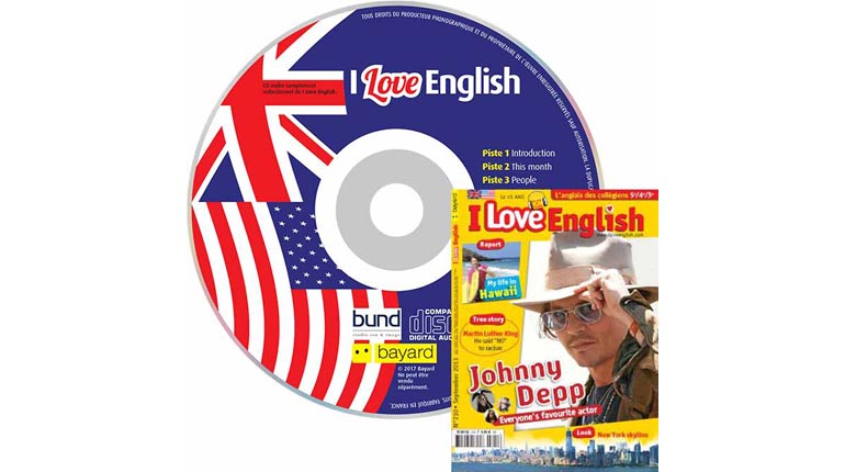 couverture I Love English n°210, septembre 2013, avec CD audio