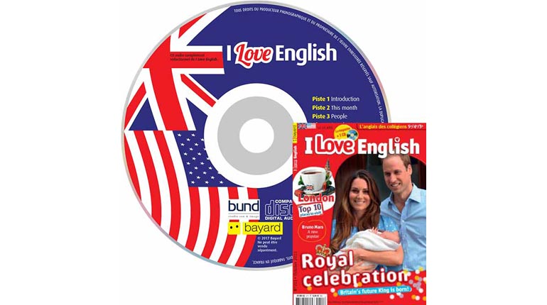 couverture I Love English n°211, octobre 2013, avec CD audio