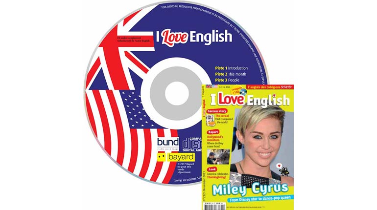 couverture I Love English n°212, novembre 2013, avec CD audio