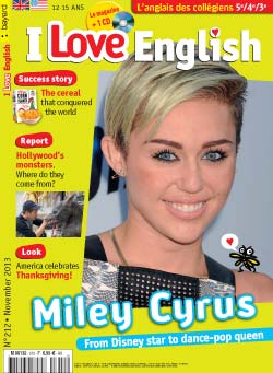 couverture I Love English n212 - novembre 2013