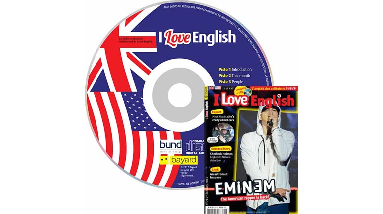 couverture I Love English n°214, janvier 2014, avec CD audio