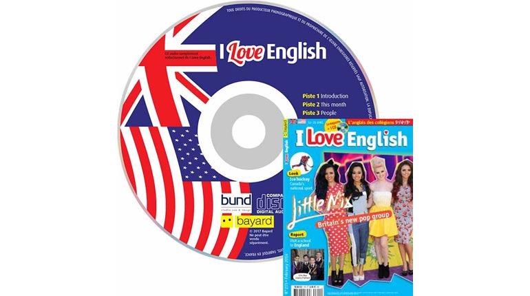 couverture I Love English n°215, février 2014, avec CD audio