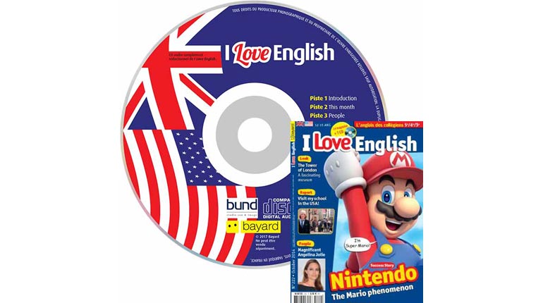 couverture I Love English n°222, octobre 2014, avec CD audio