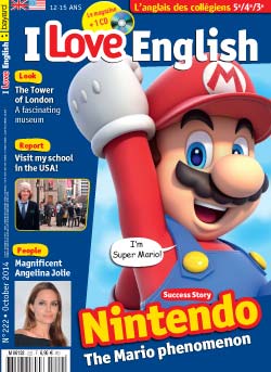 couverture I Love English n222 - octobre 2014