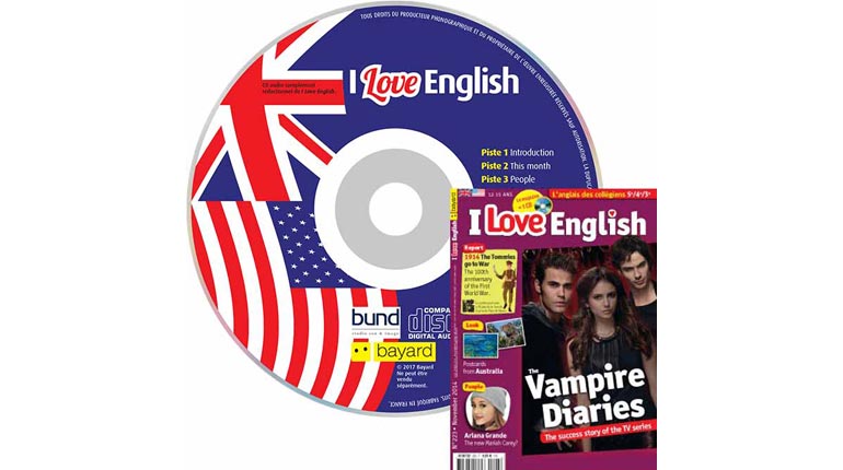 couverture I Love English n°223, novembre 2014, avec CD audio