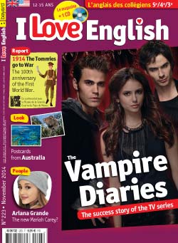 couverture I Love English n223 - novembre 2014