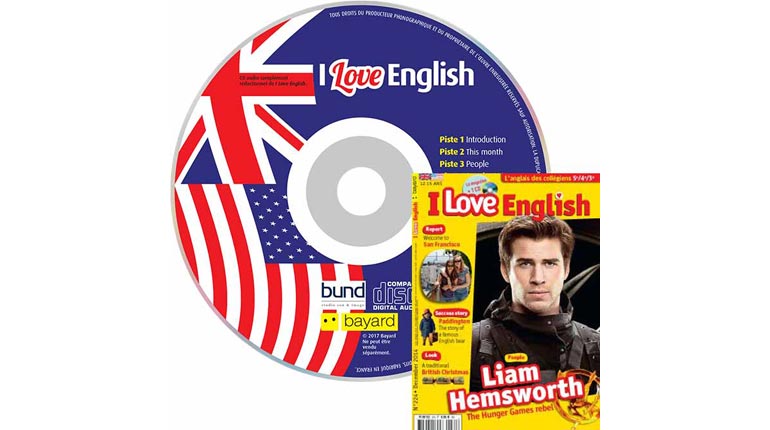 couverture I Love English n°224, décembre 2014, avec CD audio