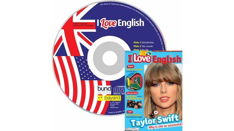 couverture I Love English n°225, janvier 2015, avec CD audio