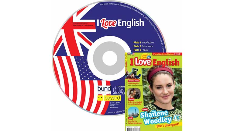 couverture I Love English n°228, avril 2015, avec CD audio