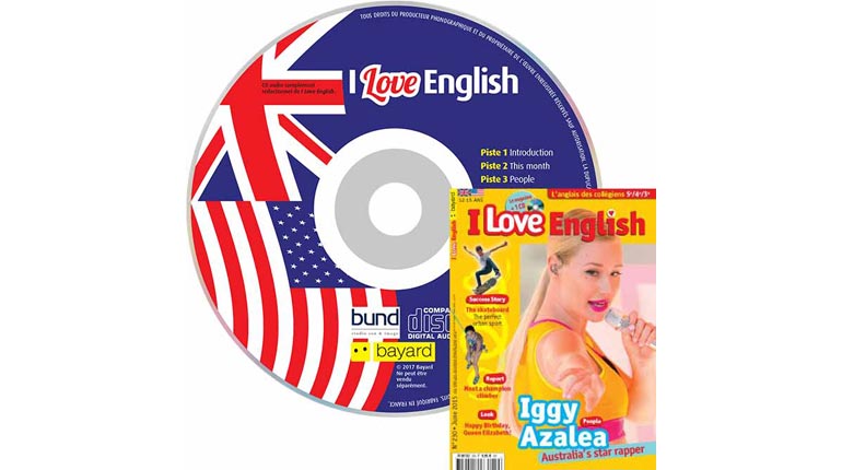 couverture I Love English n°230, juin 2015, avec CD audio