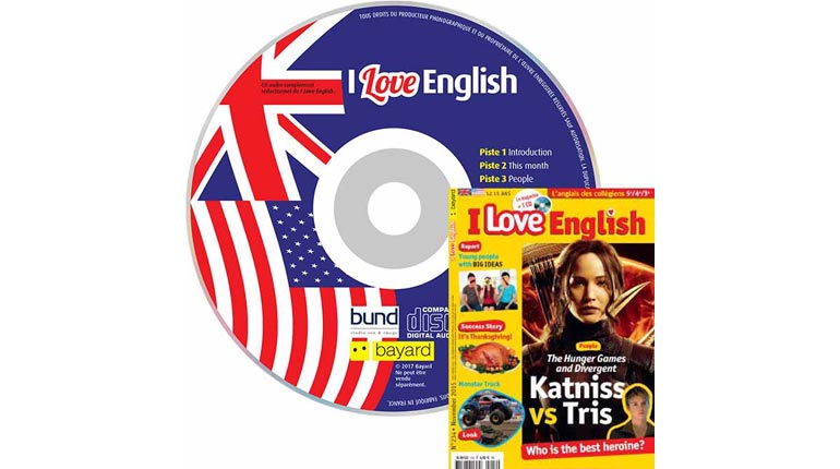 couverture I Love English n°234, novembre 2015, avec CD audio