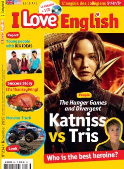 couverture I Love English n234 - novembre 2015