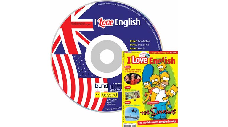 couverture I Love English n°236, janvier 2016, avec CD audio