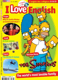 couverture I Love English n236 - janvier 2016