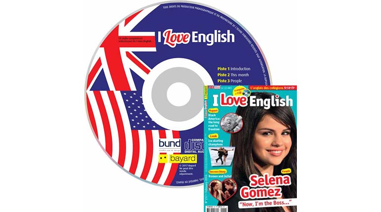 couverture I Love English n°237, février 2016, avec CD audio