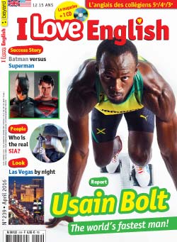 couverture I Love English n239 - avril 2016