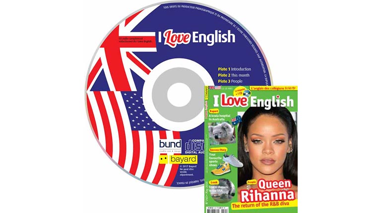 couverture I Love English n°240, mai 2016, avec CD audio