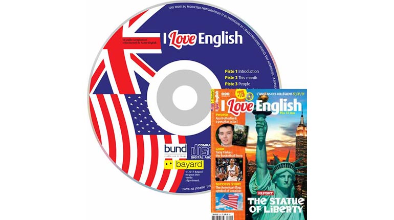 couverture I Love English n°244, octobre 2016, avec CD audio