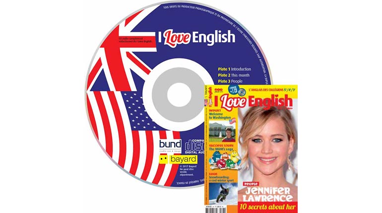 couverture I Love English n°247, janvier 2017, avec CD audio