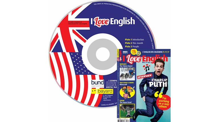 couverture I Love English n°248, février 2017, avec CD audio