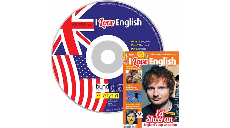 couverture I Love English n°252, juin 2017, avec CD audio