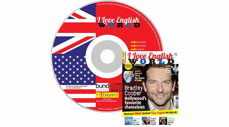 couverture I Love English World n°276, octobre 2015, avec CD audio