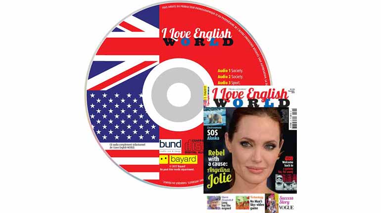 couverture I Love English World n°278, décembre 2015, avec CD audio