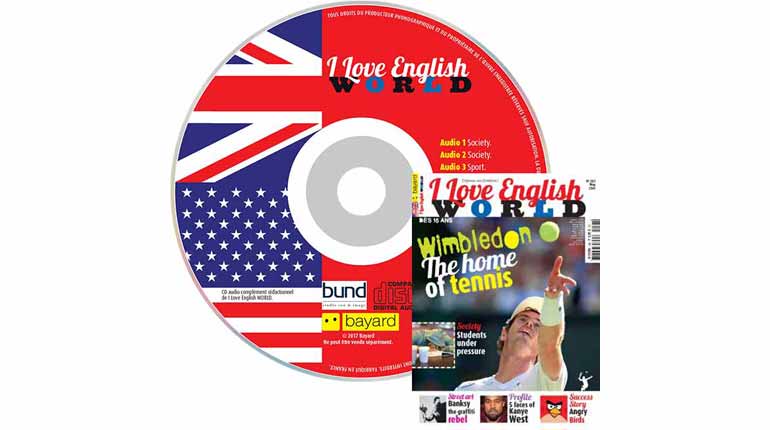 couverture I Love English World n°283, mai 2016, avec CD audio