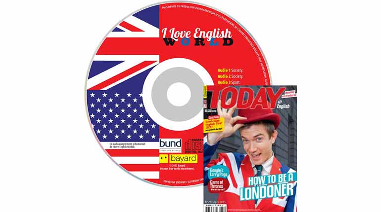 couverture Today in English World n°271, avril 2015, avec CD audio