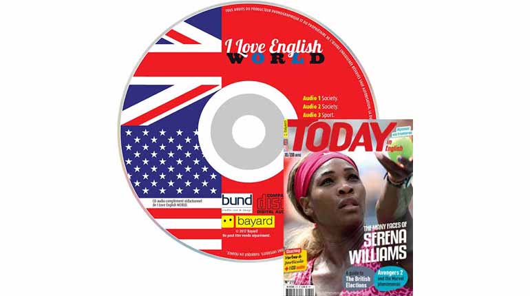 couverture I Love English World n°272, mai 2015, avec CD audio