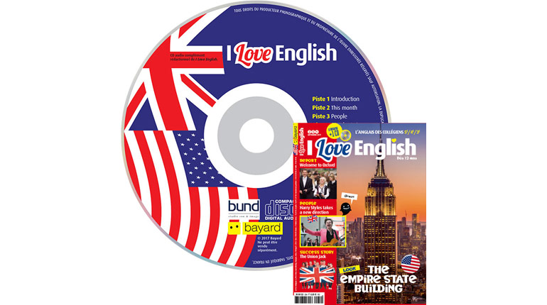 couverture I Love English n°254, septembre 2017, avec CD audio