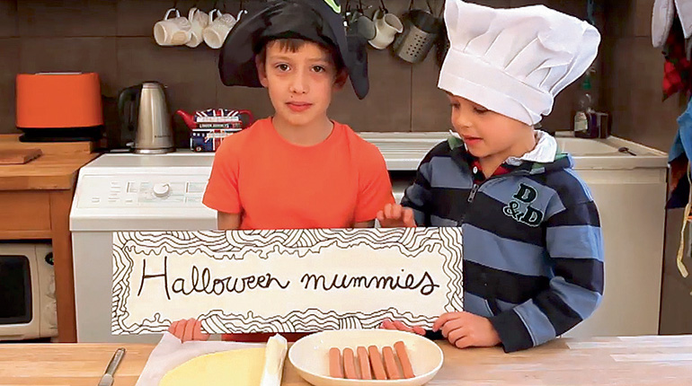 Recette en anglais : Halloween mummies