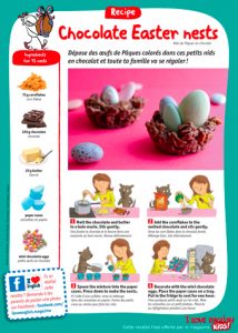 Téléchargez la recette des Chocolate Easter nest