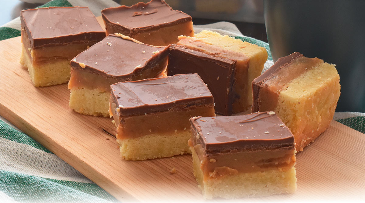 © Photo : Maliflower73/Shutterstock. “Millionaire’s shortbread”, I Love English n°302, janvier 2022.